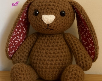 Amigurumi Bunny Crochet Pattern | Stuffed Animal PDF Tutorial