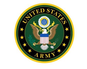United States Army Decal, UV Resistant Perma-Sticker, Full Color, 3"