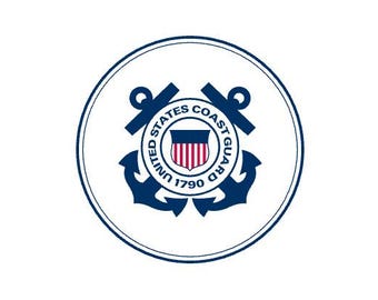 US Coast Guard Seal | UV Resistant Sticker, Decal | Full Color | Free Shipping