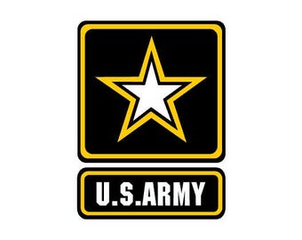 US Army Decal, UV Resistant Perma-Sticker, Full Color