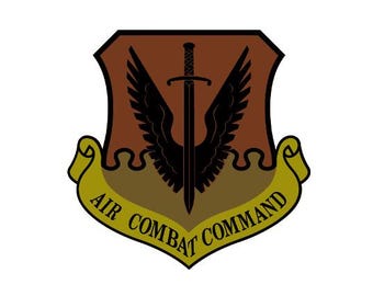 US Air Force Air Combat Command Decal, Perma-Sticker, OCP