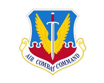US Air Force Air Combat Command Decal, Perma-Sticker, Full Color