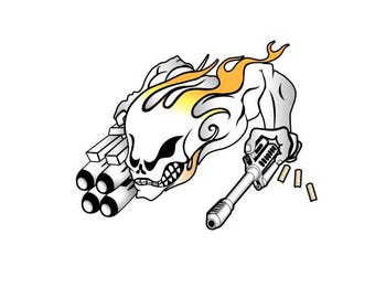 160th SOAR, Nightstalkers, Ghostriders DAP decal, Color, Permanent