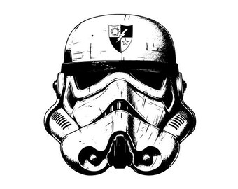Ranger Regiment Stormtrooper, Distressed, Perma-Sticker, Transparent