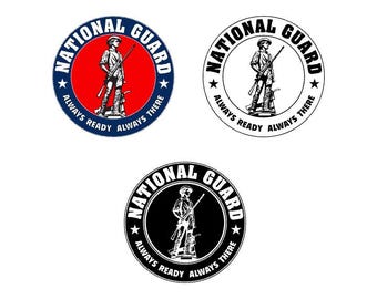 National Guard | UV Resistant Sticker, Decal | Multiple Variations | Free Shipping