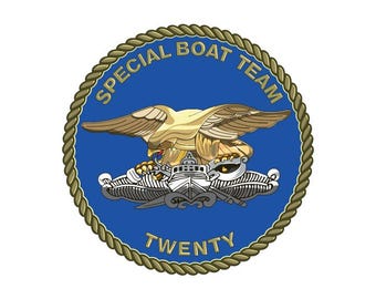 Special Boat Team 20 Patch | UV Resistant Sticker, Decal | Full Color | Free Shipping