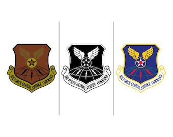 USAF Global Strike Command Patch | UV Resistant Sticker, Decal | Multiple Variations | Free Shipping