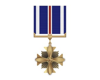 Vintage National Defense US Military Service Medal Red Yellow Blue