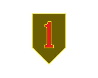 1st Infantry Division Patch | UV Resistant Sticker, Decal | Full Color | Free Shipping