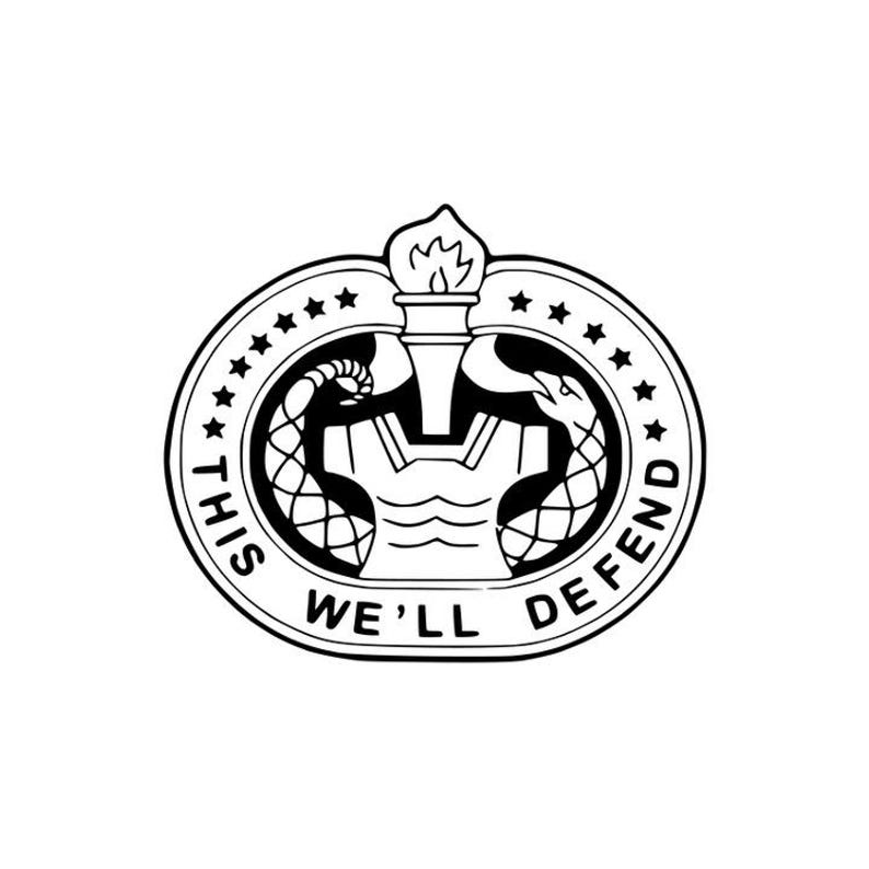 Army Drill Sergeant Badge Vinyl Decal | Transparent Black Decal ...