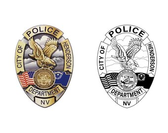 Henderson NV Police Badge | UV Resistant Sticker, Decal | Variations | Free Shipping