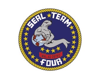 SEAL Team 4 Patch | UV Resistant Sticker, Decal | Full Color | Free Shipping