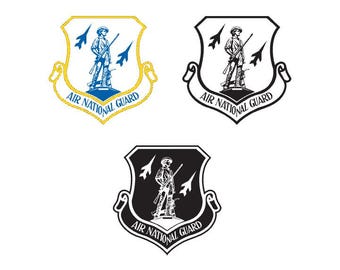 Air National Guard | UV Resistant Sticker, Decal | Multiple Variations | Free Shipping