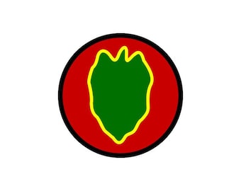 24th Infantry Division Patch | UV Resistant Sticker, Decal | Full Color | Free Shipping