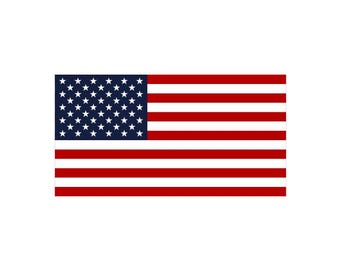 Bandera estadounidense / Adhesivo resistente a los rayos UV / A todo color / Envío gratis