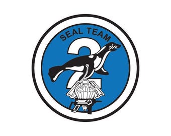 SEAL Team 2 Patch | UV Resistant Sticker, Decal | Full Color | Free Shipping