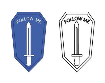 11th Infantry Permanent Decal | Follow Me Patch | Multiple Options
