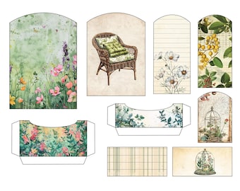 Etiquetas para diarios basura de jardinería: Colección imprimible para amantes de las plantas (PDF)
