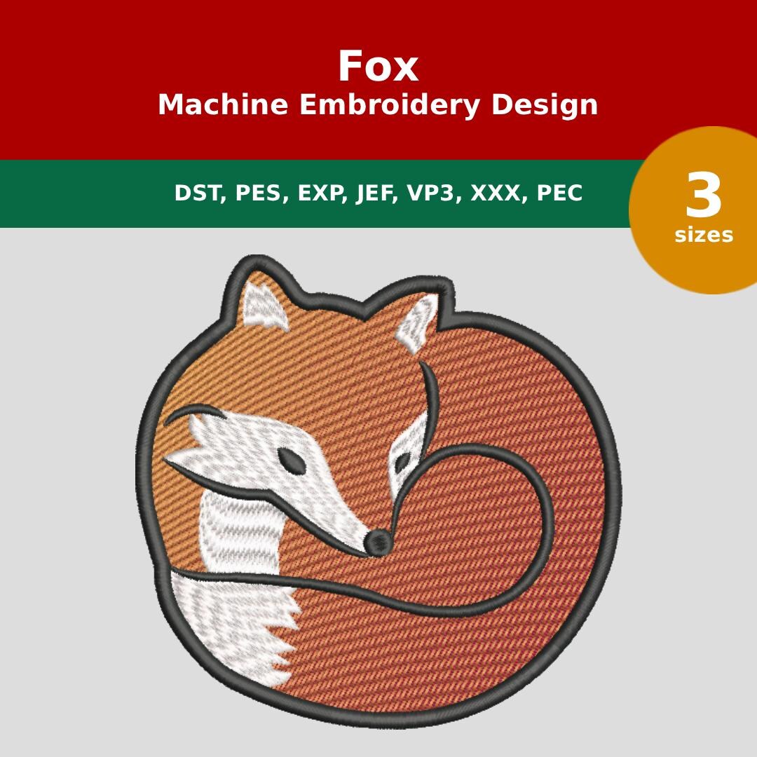 Fox Machine Embroidery Design - Digital Download - Etsy