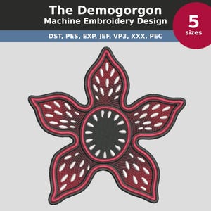 Demogorgonen från Stranger Things - Maskinbroderidesign - Digital nedladdning