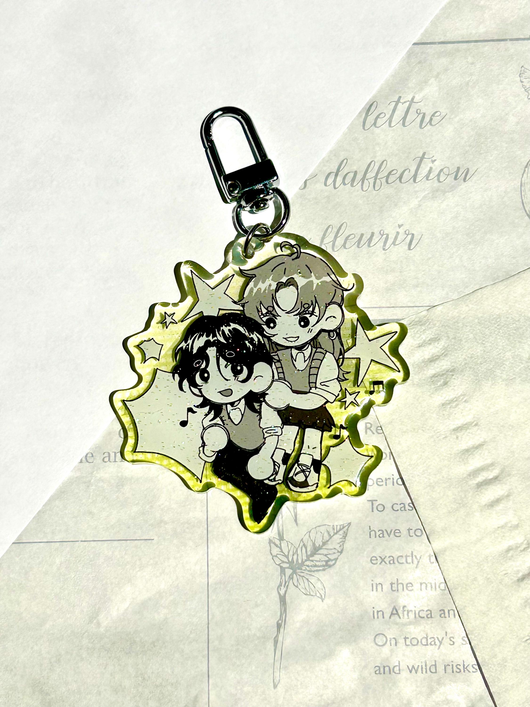 Green Yuri Keychain - Etsy