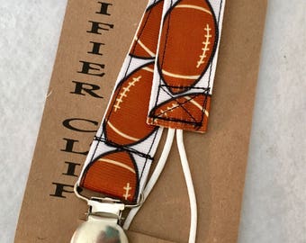 Football Pacifier Clip