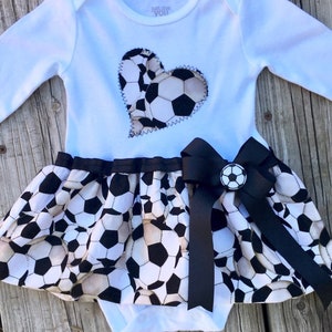 Soccer Baby Girl Toddler Bodysuit Dress