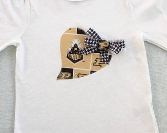 Purdue Boilermaker Shirt or bodysuit / toddler / Girls/baby girls