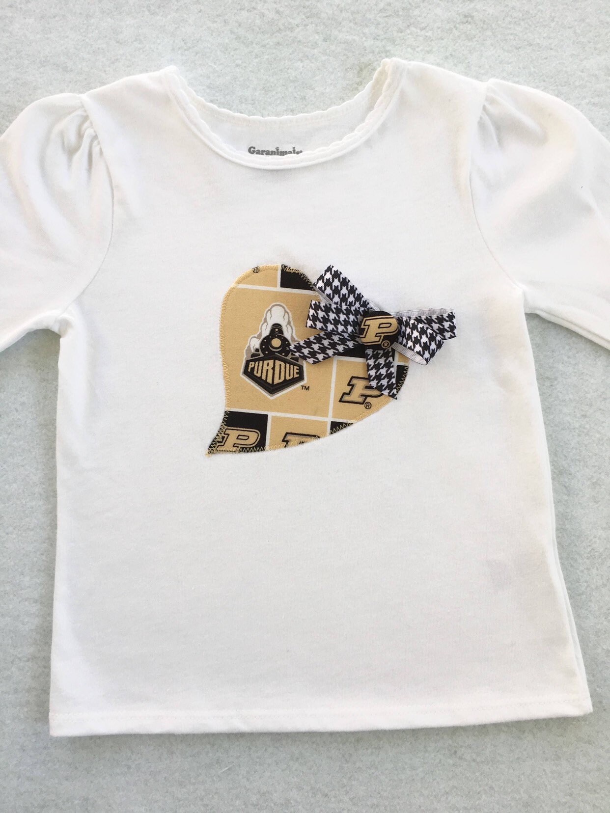 Purdue Boilermakers Personalized Heart Baby/Toddler T-Shirt Purdue Boilermakers Personalized Heart Baby/Toddler T-Shirt