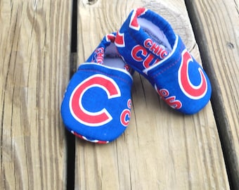 Baby shoes / Chicago Cubs Baseball Shoes / Baby Crib Shoes