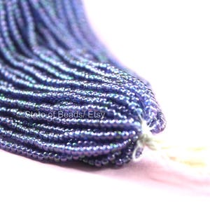 11/0 True Cut Light Sapphire Transparent Japanese Seed Beads, 2mm 1/5/25/50 Hanks,  Premium Seed Bead For Jewelry & Craft Supply