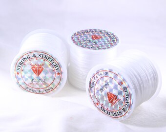 2mm Strong Elastic Stretch Cord for Jewelery making Bracelet Beading Thread, 50 meter/roll