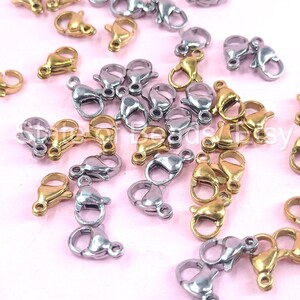 Premium Shiny Gold Lobster Clasp – Durable Jewelry Clasp for Bracelets, , DIY Jewelry Making Supplies, Gold Plated Lobster Clasp Findings