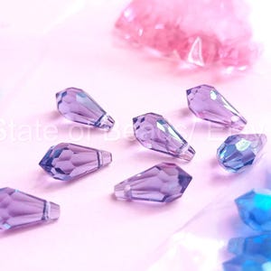Light Purple Swarovski 6000 Drop Pendant, 11x5.5mm Swarovski Crystals for Earrings, Necklaces, Crafts & More