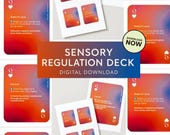 Digital Self-Care Cards | Sensory Regulation Deck | Mindfulness & Anxiety Relief Printable