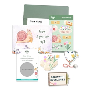 Nurse Print Club - Snail Mail Quarterly Subscription | Nurse Gift | Prints, Stickers, Sticker Sheets, Postcards, Notepad, Badge Buddy & More