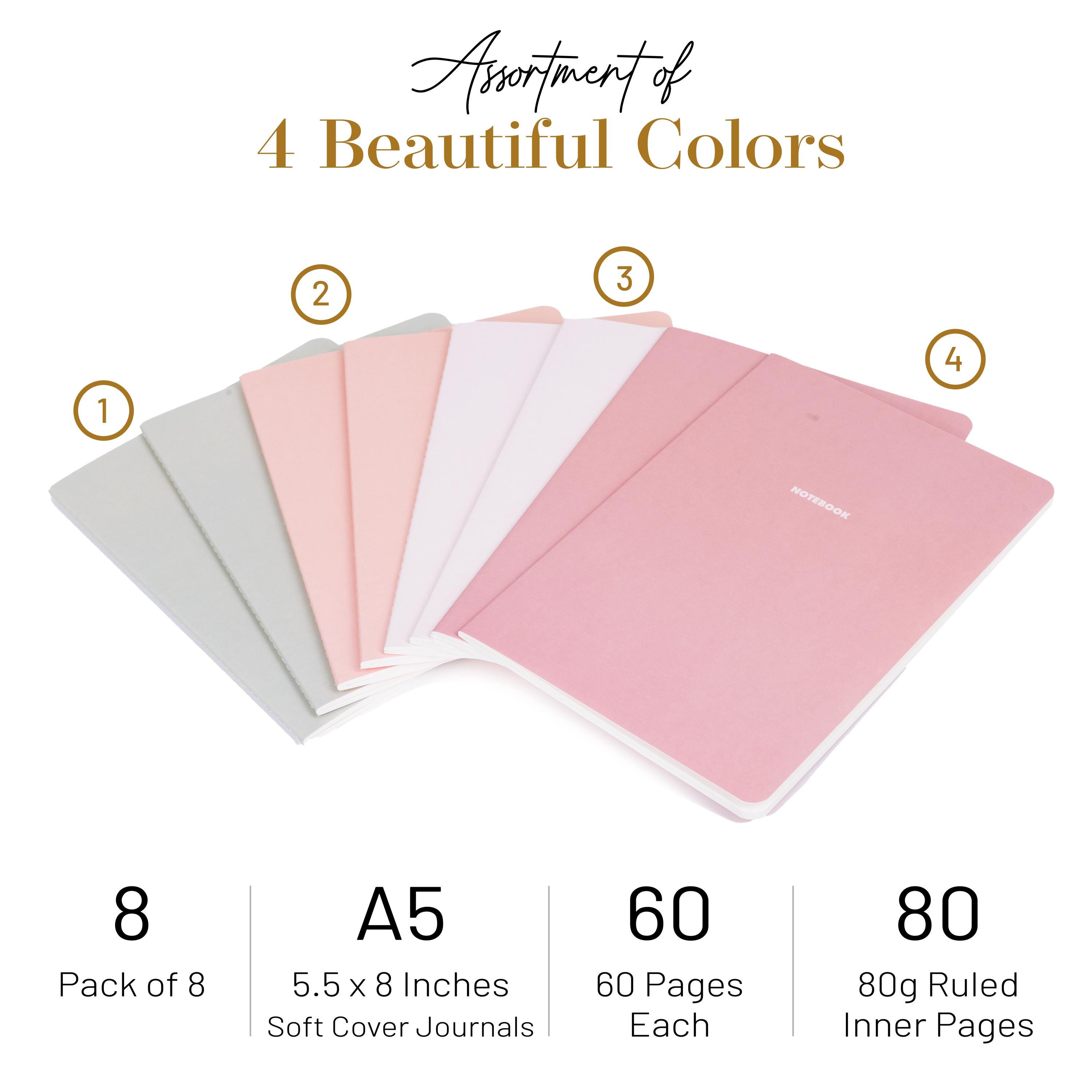 Seasonal Colors Notebook Gift Set With Box – 8 Pack A5 Softcover ...