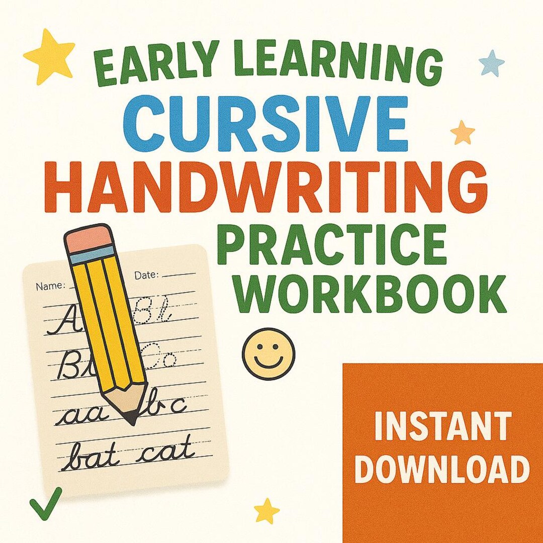 Cursive Handwriting Practice Worksheets: Alphabet & Word Tracing ...