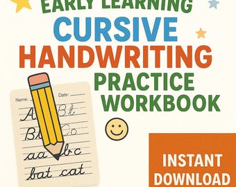 Cursive Handwriting Practice Worksheets: Alphabet & Word Tracing (Printable PDF)