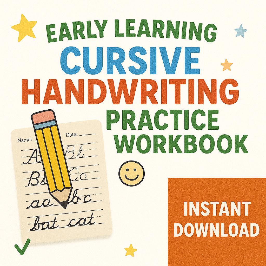 Cursive Handwriting Practice Worksheets: Alphabet & Word Tracing ...
