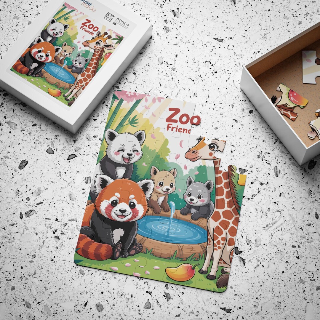 Zoo Friends Kids Puzzle | 30-piece Jigsaw Puzzle, Educational Toy for ...