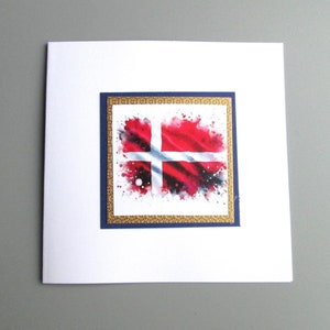 Biglietto d'auguri con bandiera danese
