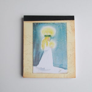 Swedish Santa Lucia Mini Jotter Notepad