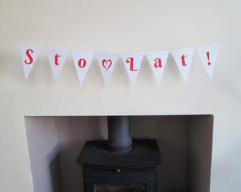 Sto Lat Polish Celebration Banner