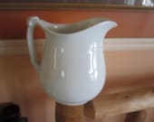 english ironstone pitcher, maddock co england, mint, gorgeous