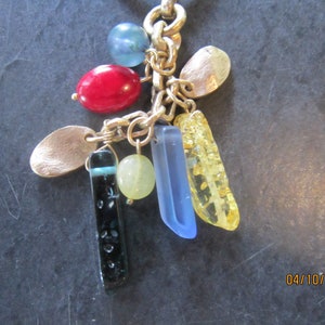 chico&#39;s pendant necklace on leather cord gorgeous