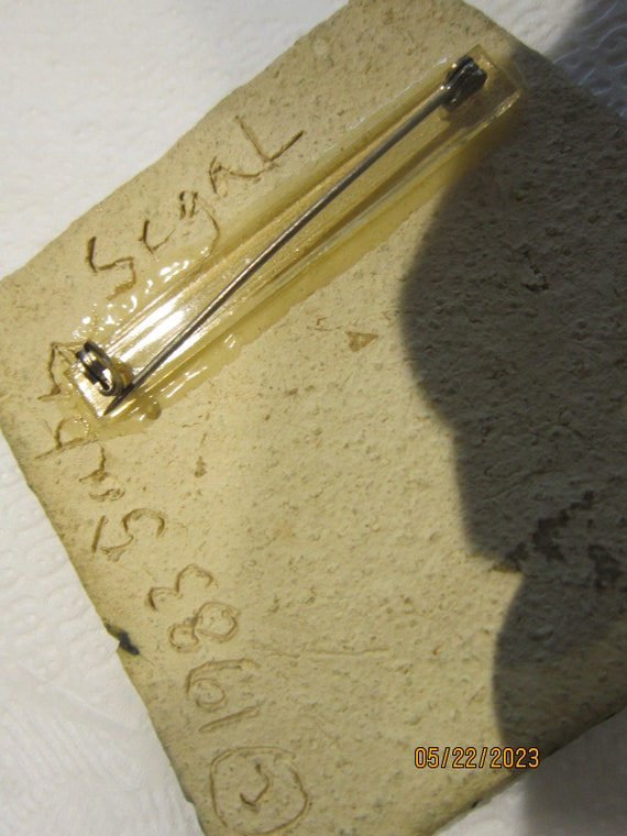 sabra segal huge brooch 2 3/4" gorgeous - image 3