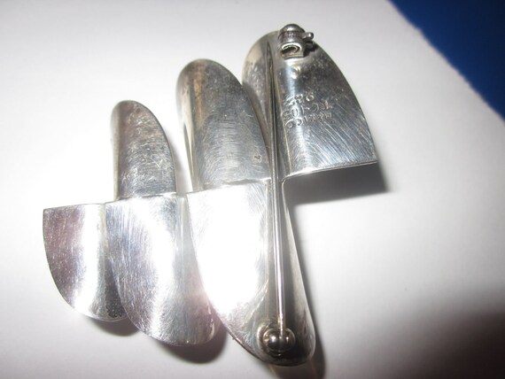 SALE  sterling pin mexico modernistic T C 103  ta… - image 3