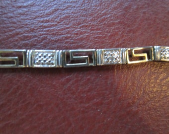 sterling dainty link bracelet 7 1/2" lovely silver bracelet