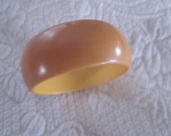 vtg butterscotch bakelite bracelet,,very wide bakelite bracelet,